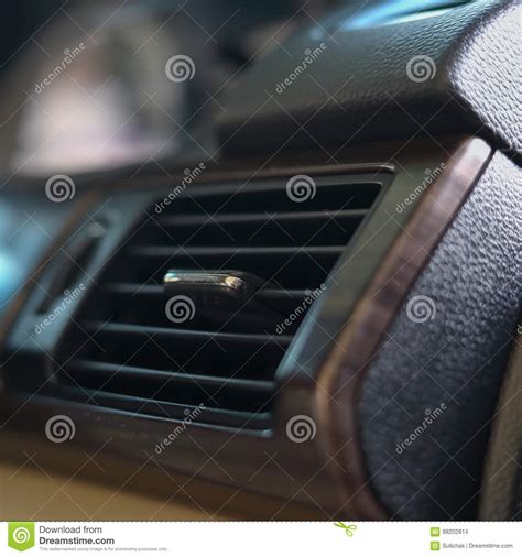 Cool Air Condition In Car Part Of Luxury Vehicle Stock Photo Image