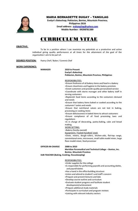 resume objective sample philippines  resume examples