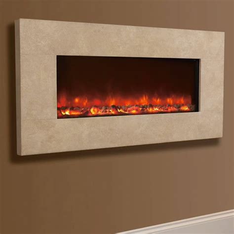 Celsi Electriflame Xd Travertine Wall Mounted Electric Fire First