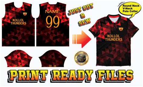 Layout Your Jersey Design Into Cut Sew Pattern For Sublimation Print By