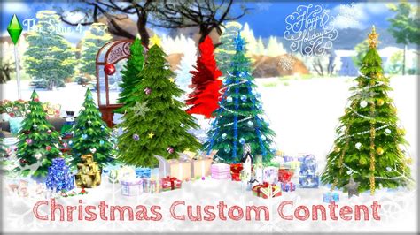 The Sims 4 Christmas Custom Content Youtube