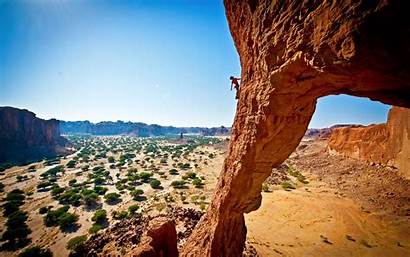 Desert Rock Climbing Landscape Nature Formation Wallpapers