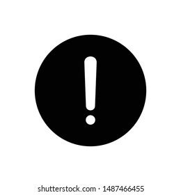 Black Exclamation Mark Symbol On Grey Stock Vector Royalty Free