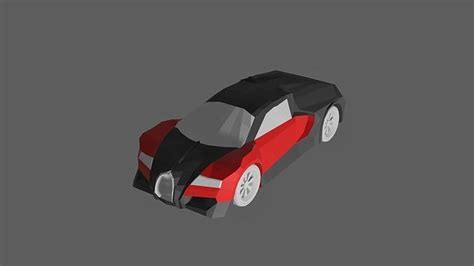 3d Model Bugatti Veyron Vr Ar Low Poly Cgtrader