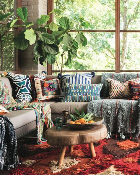 15 Inspiring Bohemian Porch With Colored Textiles Home Design And