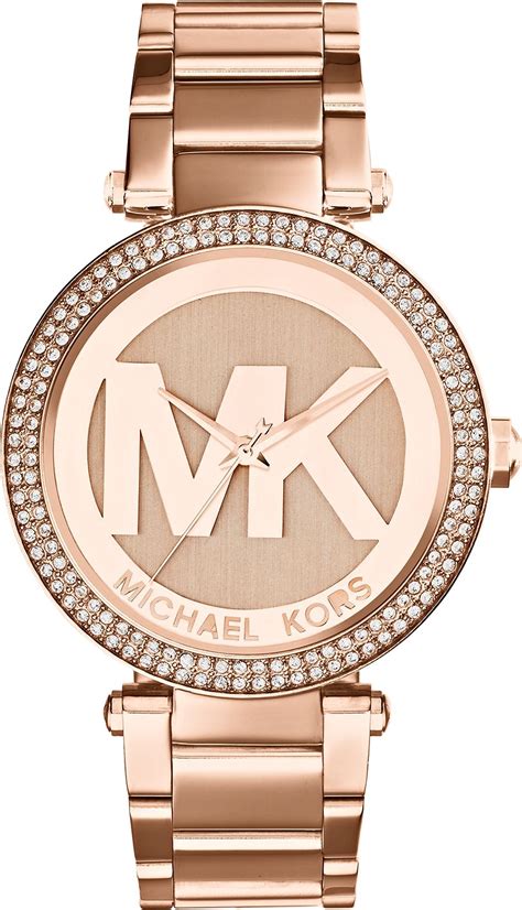 Gents michael kors watch collection. Michael Kors MK5865 Parker Rose Gold MK Logo Watch 39mm