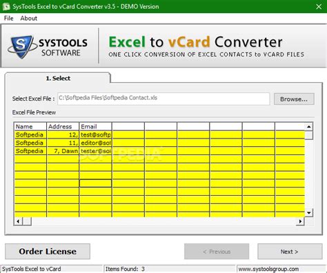 Vcard, also known as vcf , is a file format standard for electronic business cards. Download SysTools Excel to vCard Converter 7.0