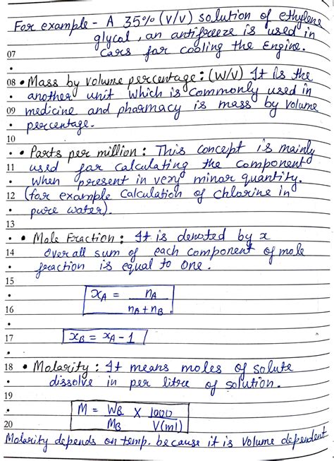 Chapter 2 Solutions Class 12 Chemistry Handwritten Notes Pdf Riset