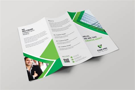 Athena Professional Tri Fold Brochure Design Template · Graphic Yard
