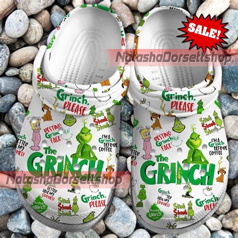 Grinch Christmas Clogs Grinch Summer Crocs Grinch Clogs For Etsy