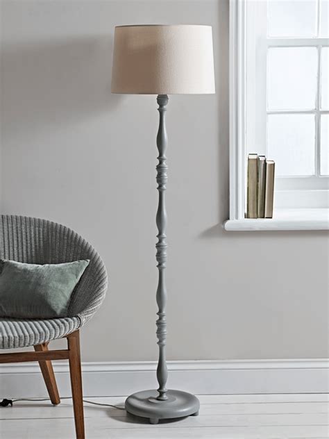 4.6 out of 5 stars. Grey Wooden Floor Lamp | Wooden floor lamps, Floor ...
