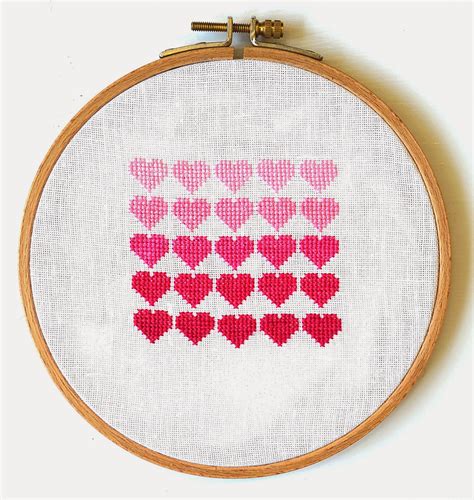 The design measures 350 stitches wide by 353 stitches high. Sew French: Pink Ombre Hearts Freebie & Tutorial