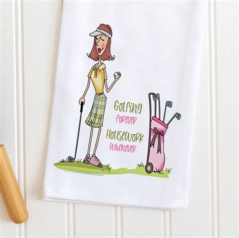 All Our Funny Sports Golf Tea Towels Are Custom Designed And Printed
