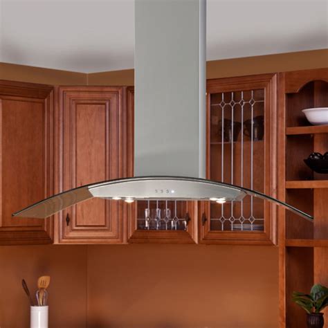An island range hood is an easy kitchen project that increases the air flow around ovens and ensures clean indoor air. Pin on For the Home