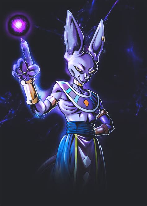 Beerus Sama Metal Poster Anime Dragon Ball Goku Dragon Ball Art Goku