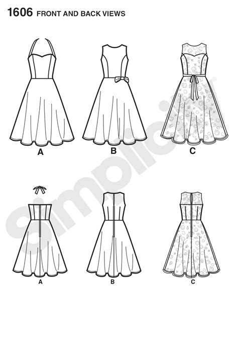 Simplicity 1606 Misses And Petite Dress Evening Dress Patterns Summer