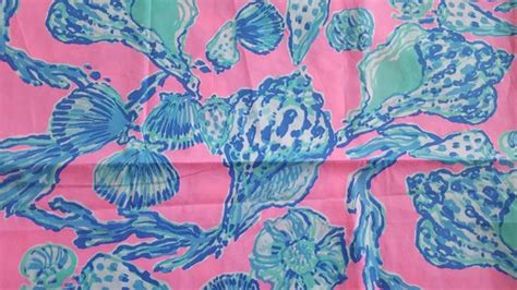 Lilly Pulitzer Pink Pout Barefoot Cotton Poplin Fabric