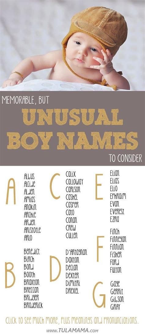 Top Ten Unique Boy Names Baby Gratitudenkyofficial