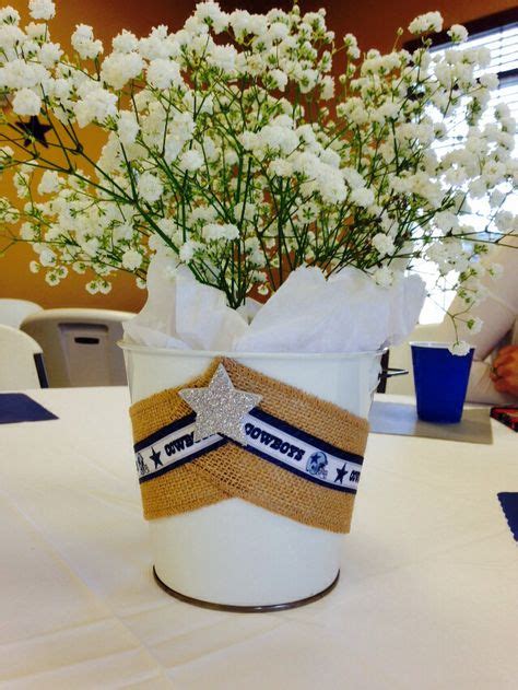 Centerpiece For Reception Our Dallas Cowboy Wedding 10 13 12