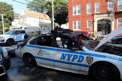 Mechanical Malfunction Caused Cop Car To Burst Into Flames On A Queens