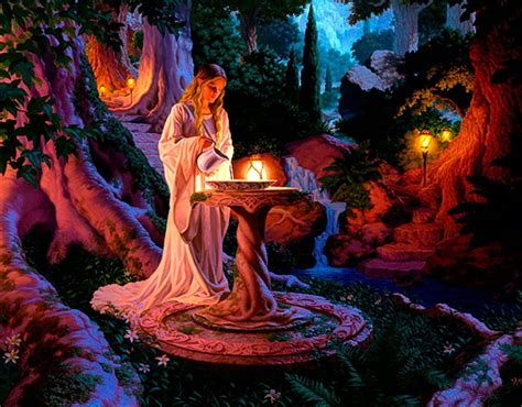 Galadriel Fantasy Lotr Luminos Girl Elf Art Queen Raoul Vitale