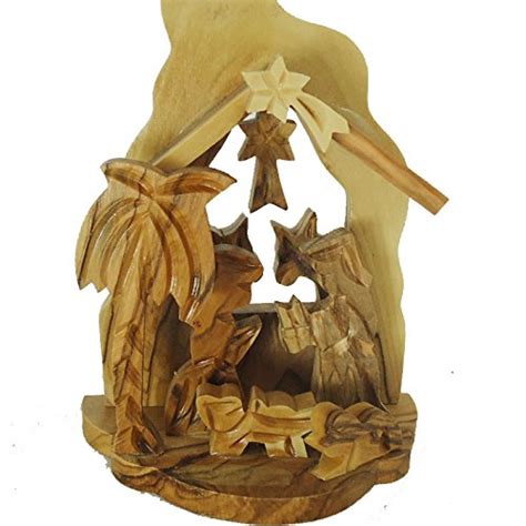 Buy Zuluf Olivewood Olive Wood Nativity Scene Set From Jerusalem