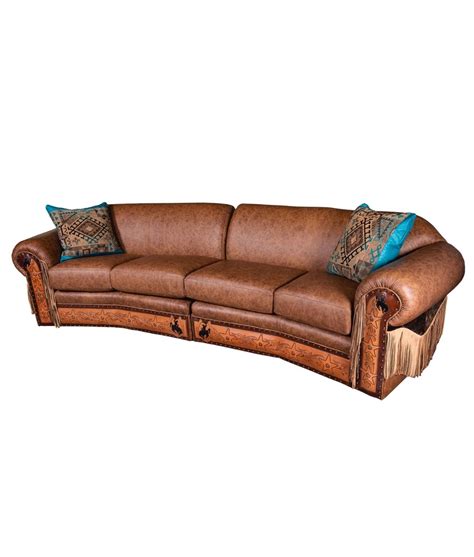 Curved Leather Sofa Couch Baci Living Room