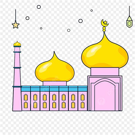 Islamic Mosque Clipart Vector Cartoon Abstract Islamic Mosque Allah