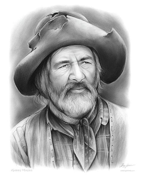 Gabby Hayes By Greg Joens Western Artwork Drawings Cowboy Art
