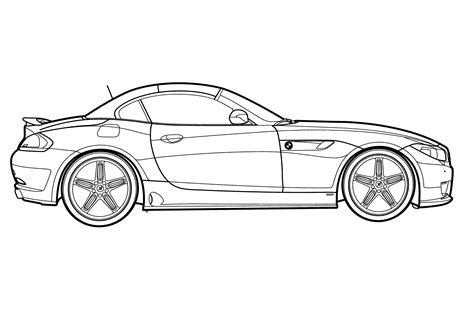 Bmw Z4 Coloring Page Free And Printable