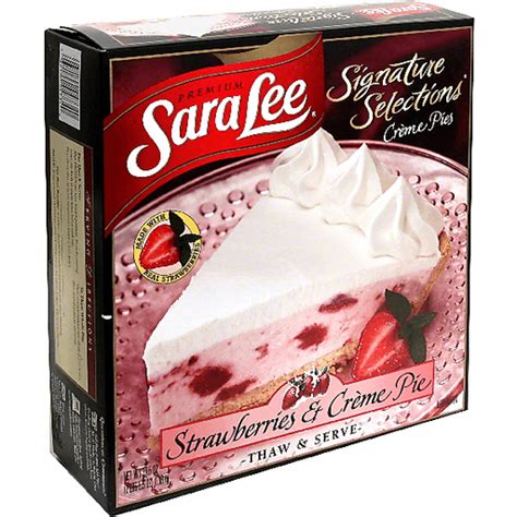 Sara Lee Signature Selections Creme Pies Strawberries And Creme Frozen