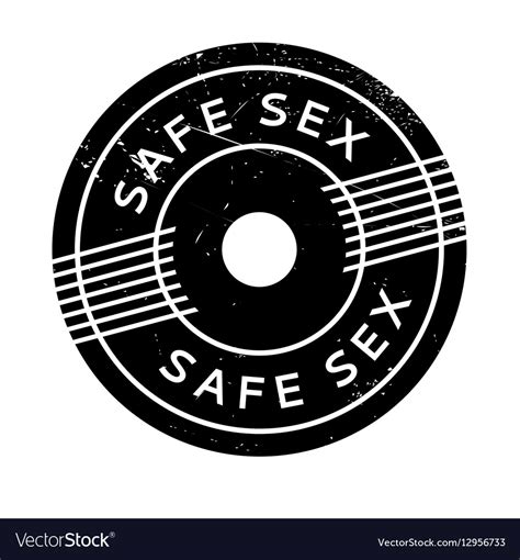 safe sex rubber stamp royalty free vector image