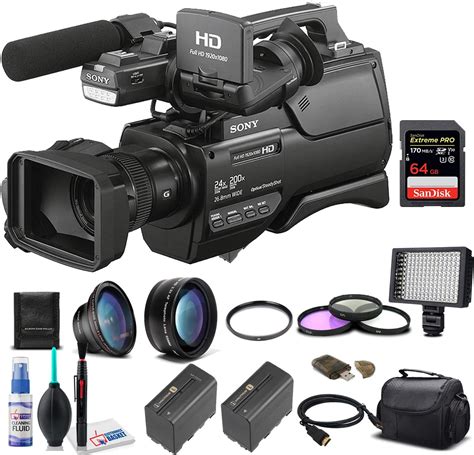 sony hxr mc2500e shoulder mount avchd camcorder pal with 64gb extreme pro card
