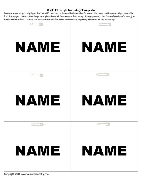 Editable Name Tag Template Free Printable Word Free Printable Templates