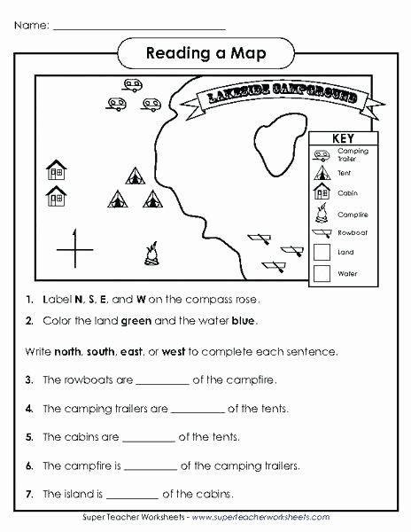 Geography Worksheets For Grade 7 New Map Skills Worksheets Middle