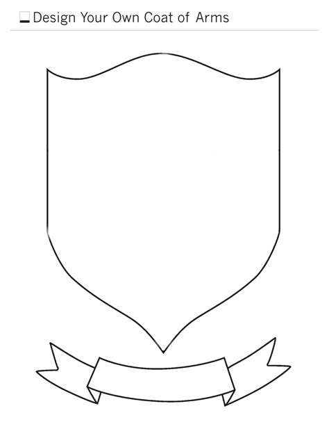 Coat Of Arms Printable Template Free Printable Templates