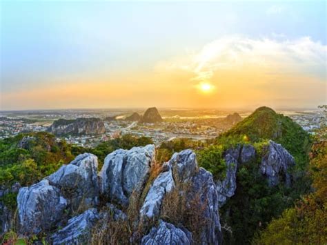Upon arrival at the mountain, we'll climb up the stone stairs and go to the caves. Da Nang Marble Mountains Rappel Adventure with Lunch from ...