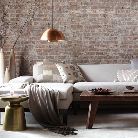 Stunning Exposed Brick Interior Walls Design For Living Room With