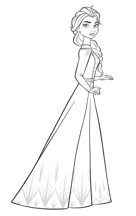 Frozen 2 Elsa Show Yourself Coloring Pages