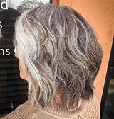 Here the bangs are very long, covering the eyebrows. 65 Gorgeous Gray Hair Styles (With images) | Gorgeous gray ...