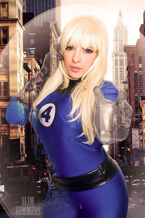 Comic Book Fan And Lover Cosplays Sue Storm