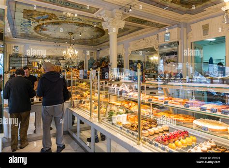 Paris France March 2 2016 Interior Of A Classic Paris Bakery And