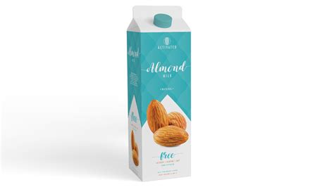 Activated Almond Milk Concept On Packaging Of The World Creative