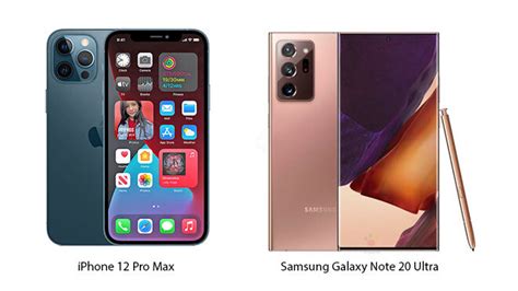 Iphone 12 Pro Max Ve Samsung Galaxy Note 20 Ultra Karşı Karşıya Log