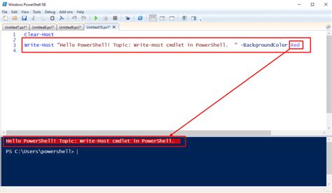 Write Host Cmdlet In Powershell