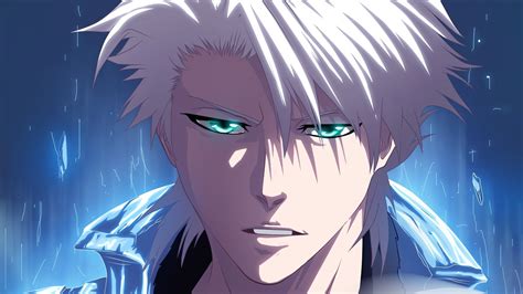 White Hair Green Eyes Anime Boy 1479907 Hd Wallpaper