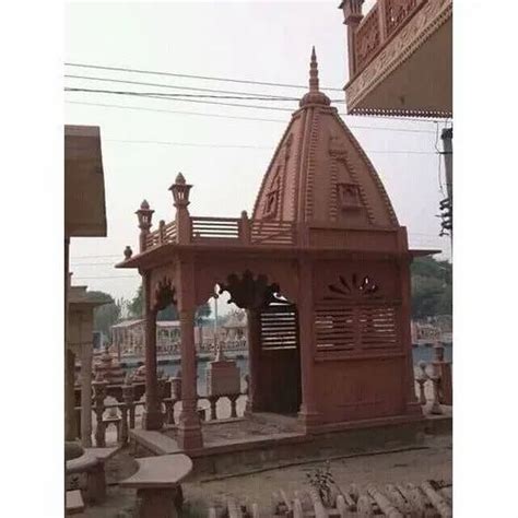 Residential Projects Carved Pink Stone Temple Rs 950 Cubic Feet Rb