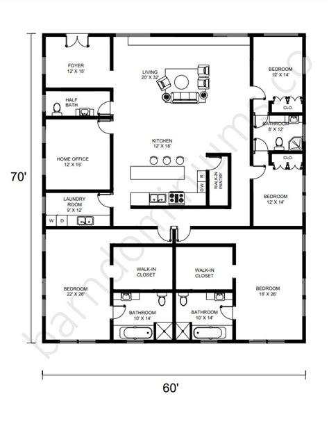 Barndominium Floor Plans With Two Master Suites