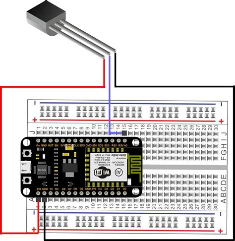 Nodemcu Lm35 Temperature Sensro On Arduino Ide Robo India