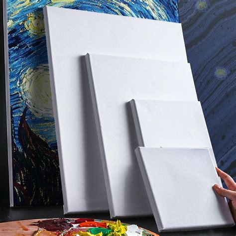 4 Pack Blank Artist Canvas Art Board Plain Painting Stretched Framed